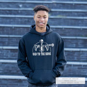 Guys Lacrosse Hooded Sweatshirt - Bad To The Bone