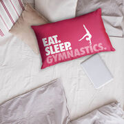 Gymnastics Pillowcase - Eat. Sleep. Gymnastics.