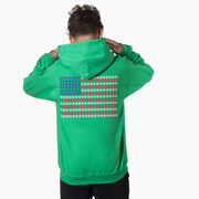Baseball Hooded Sweatshirt - Patriotic Baseball (Back Design)