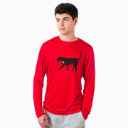 Hockey Long Sleeve Performance Tee - Howe the Hockey Dog