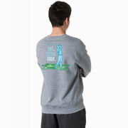 Golf Crewneck Sweatshirt - Eat. Sleep. Golf (Back Design)