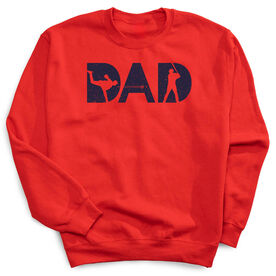 Baseball Crewneck Sweatshirt - Baseball Dad Silhouette