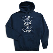 Skiing Hooded Sweatshirt - Yeti To Ski