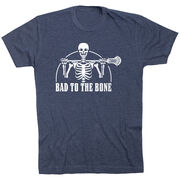 Guys Lacrosse T-Shirt Short Sleeve - Bad To The Bone