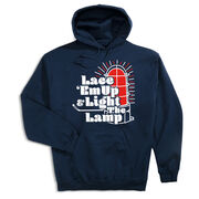 Hockey Hooded Sweatshirt - Lace 'Em Up And Light The Lamp