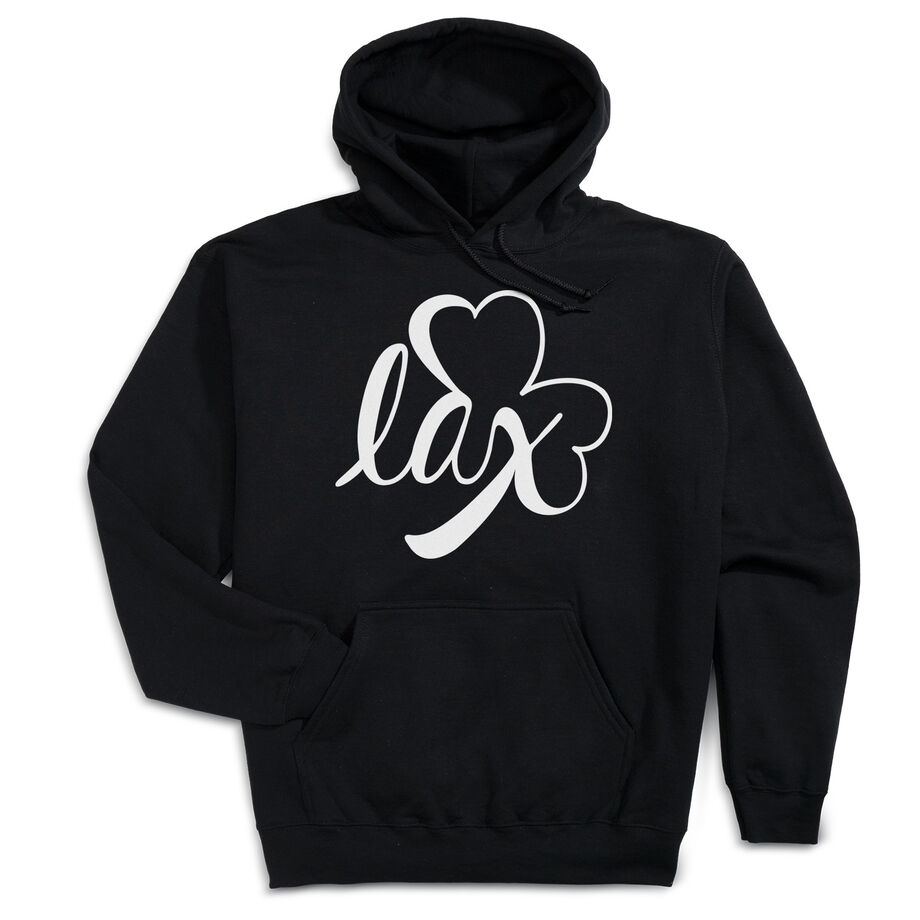 Girls Lacrosse Hooded Sweatshirt - Lax Shamrock