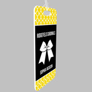 Cheerleading Bag/Luggage Tag - Personalized Cheer Squad with Bow