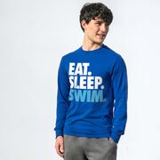 Swimming Tshirt Long Sleeve - Eat. Sleep. Swim