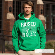 Baseball Hooded Sweatshirt - Raised In a Cage