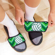 Volleyball Repwell&reg; Slide Sandals - Volleyball With Chevron
