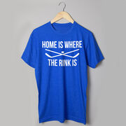 Hockey Short Sleeve T-Shirt - Home Is Where The Rink Is