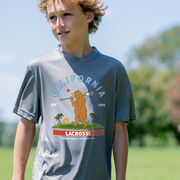 Guys Lacrosse Short Sleeve Performance Tee - California Lacrosse