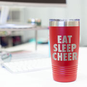 Cheerleading 20 oz. Double Insulated Tumbler - Eat Sleep Cheer