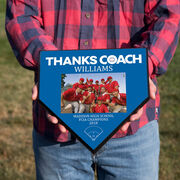 Baseball Home Plate Plaque - Thank You Coach Photo