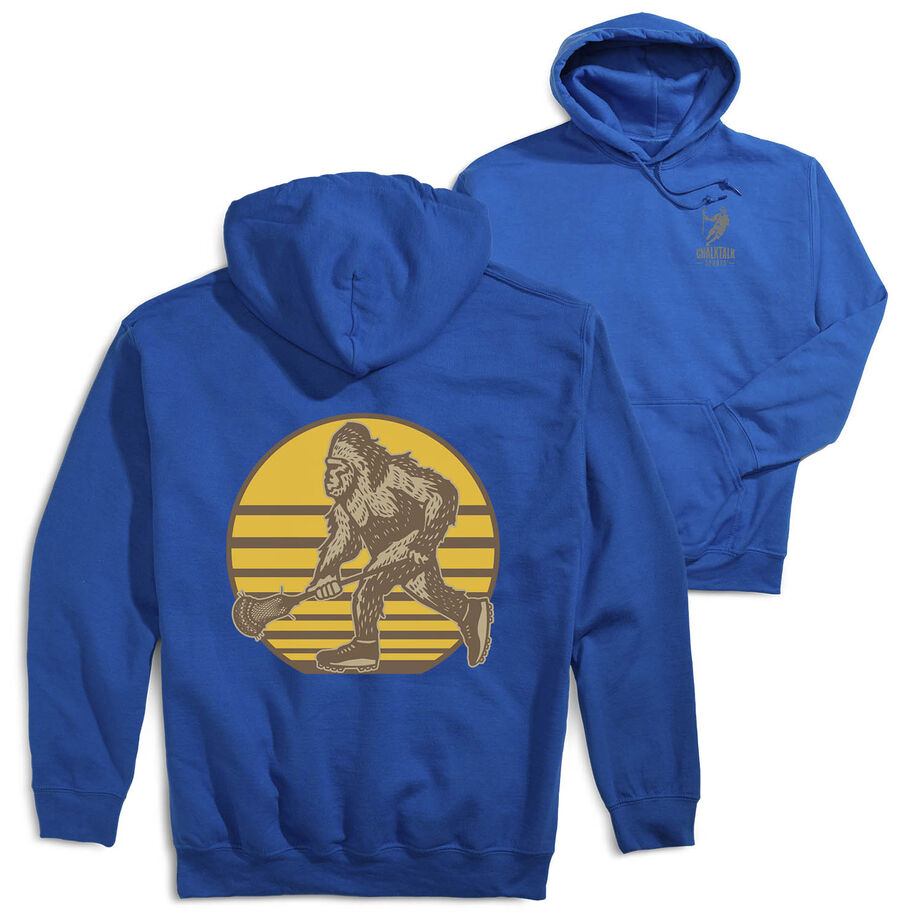 Guys Lacrosse Hooded Sweatshirt - BigFoot (Back Design)