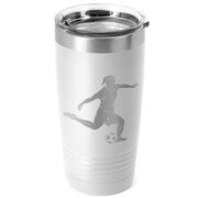 Soccer 20 oz. Double Insulated Tumbler - Female Silhouette