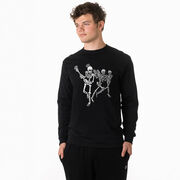 Guys Lacrosse Tshirt Long Sleeve - Skeleton Offense