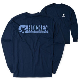 Hockey Tshirt Long Sleeve - 100% Of The Shots (Back Design)
