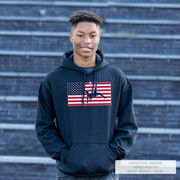 Soccer Hooded Sweatshirt - Patriotic Soccer