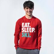 Skiing & Snowboarding Tshirt Long Sleeve - Eat. Sleep. Ski