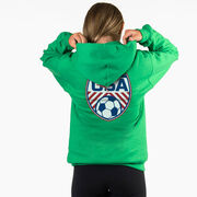 Soccer Hooded Sweatshirt - Soccer USA (Back Design)