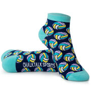 Volleyball Ankle Socks - Colorful Volleyballs