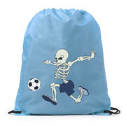 Soccer Drawstring Backpack - Skeleton Striker 