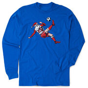 Soccer Tshirt Long Sleeve - Soccer Santa