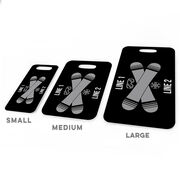 Snowboarding Bag/Luggage Tag - Personalized Text with Crossed Boards