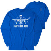 Hockey Tshirt Long Sleeve - Bad To The Bone (Back Design)