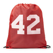 Personalized Cinch Sack - Team Number