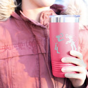 Wrestling 20 oz. Double Insulated Tumbler - Silhouettes