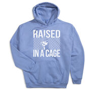 Baseball Hooded Sweatshirt - Raised In a Cage