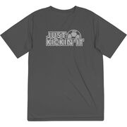 Soccer Short Sleeve Performance Tee - Just Kickin' It