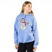 Volleyball Hooded Sweatshirt - Serving Holiday Cheer