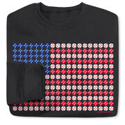 Baseball Crewneck Sweatshirt - Patriotic Baseball
