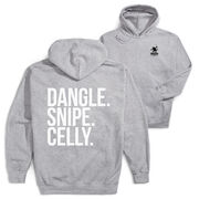 Hockey Hooded Sweatshirt - Dangle Snipe Celly Words (Back Design)