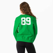 Hockey Crewneck Sweatshirt - Hockey Girl Glitch