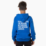 Lacrosse Hooded Sweatshirt - All Weekend Lacrosse (Back Design)