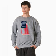 Hockey Crewneck Sweatshirt - American Flag