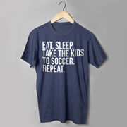 Soccer Short Sleeve T-Shirt - Eat Sleep Take The Kids To Soccer
