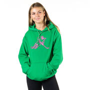 Hockey Hooded Sweatshirt - Neon Hockey Girl