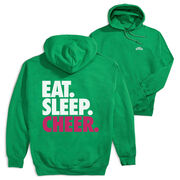 Cheerleading Hooded Sweatshirt - Eat Sleep Cheer (Back Design)