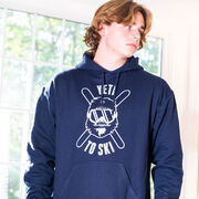 Skiing Hooded Sweatshirt - Yeti To Ski