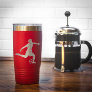 Soccer 20 oz. Double Insulated Tumbler - Female Silhouette