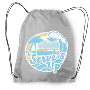 Volleyball Drawstring Backpack - Serve's Up