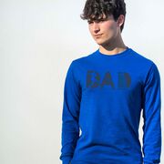 Soccer Tshirt Long Sleeve - Soccer Dad Silhouette