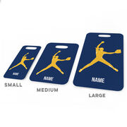 Softball Bag/Luggage Tag - Personalized Softball Pitcher