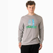 Golf Tshirt Long Sleeve - Eat. Sleep. Golf