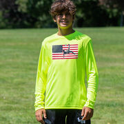 Soccer Long Sleeve Performance Tee - Patriotic Soccer